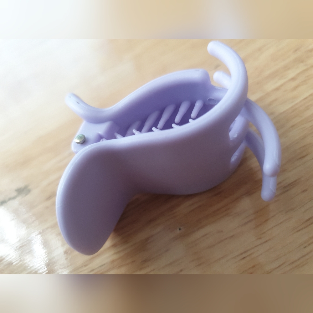 hairclip,baby,purple